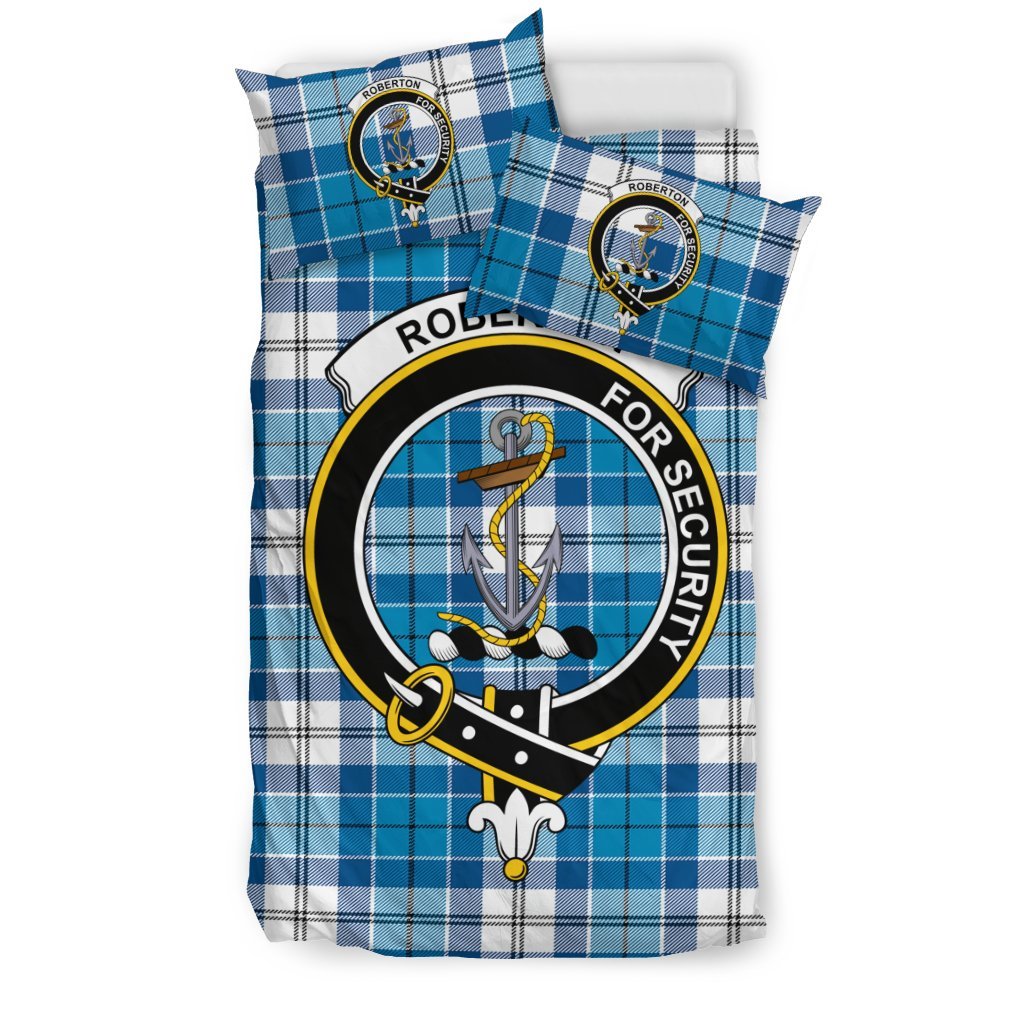 Roberton Family Tartan Crest Bedding Set