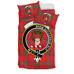 Ross Family Tartan Crest Bedding Set