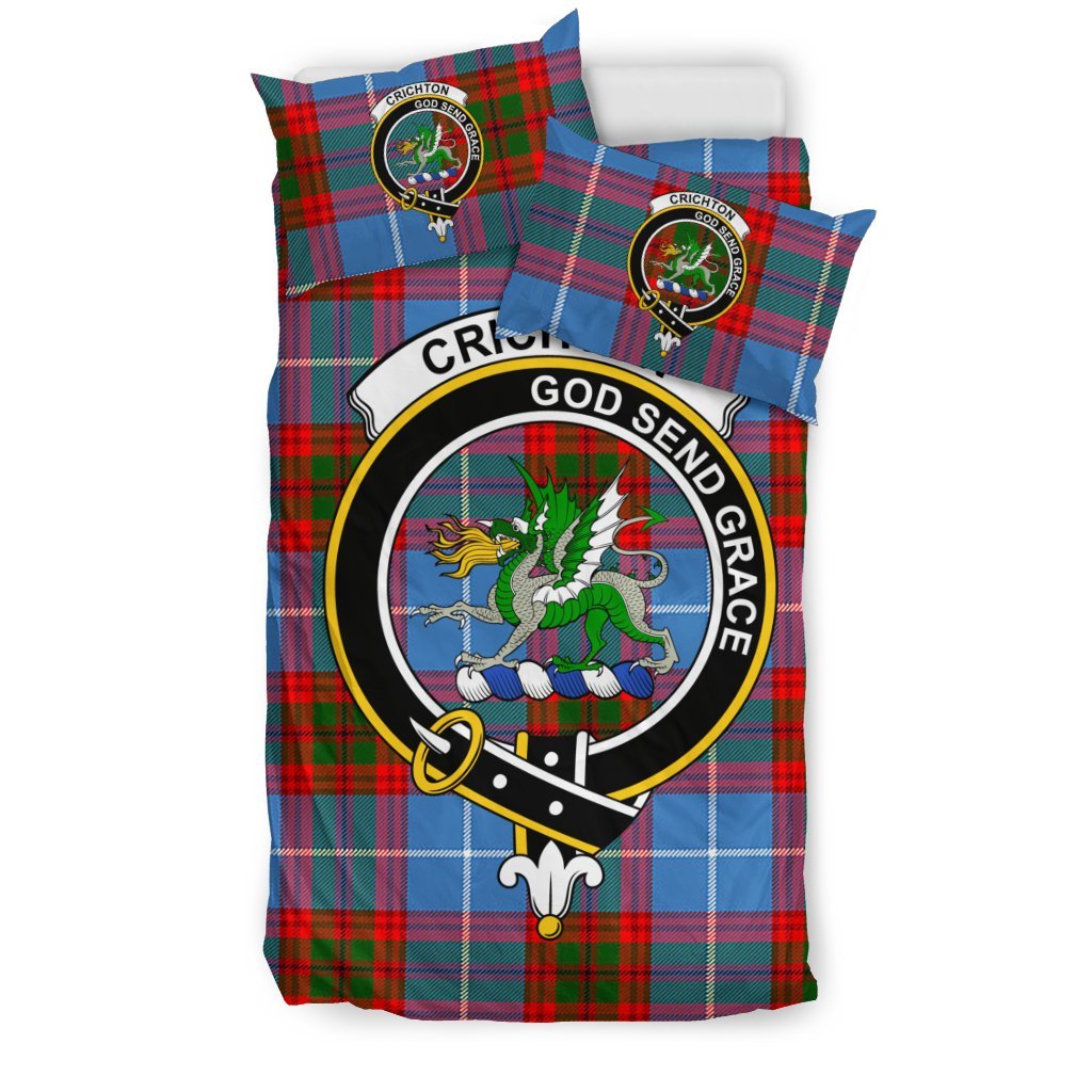 Crichton Family Tartan Crest Bedding Set