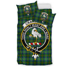 Cranstoun Family Tartan Crest Bedding Set