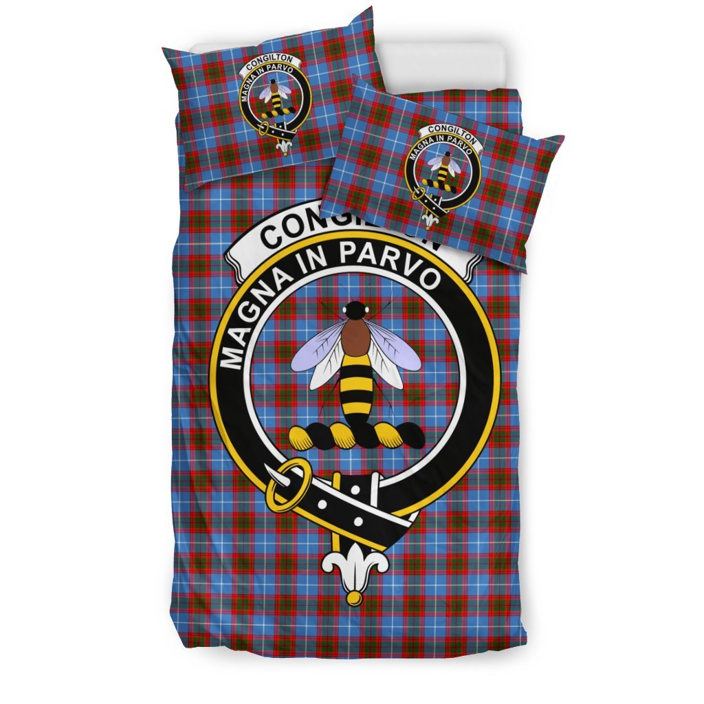 Congilton Family Tartan Crest Bedding Set