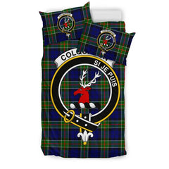 Colquhoun Family Tartan Crest Bedding Set