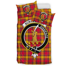 Scrymgeour Family Tartan Crest Bedding Set