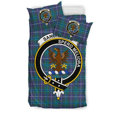 Sandilands Family Tartan Crest Bedding Set