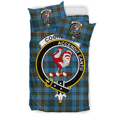 Cockburn Tartan Crest Bedding Set