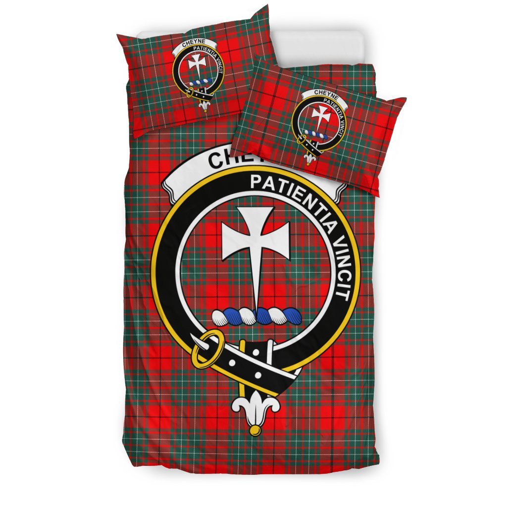 Cheyne Family Tartan Crest Bedding Set