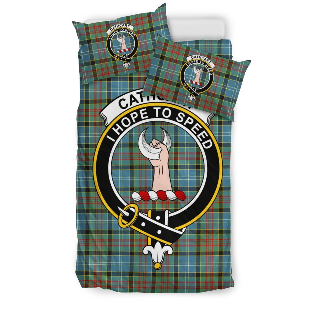 Cathcart Family Tartan Crest Bedding Set