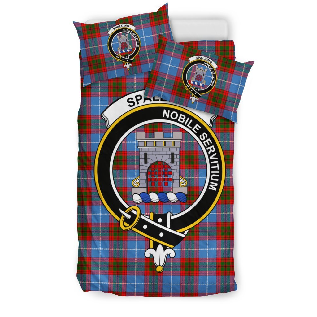 Spalding Family Tartan Crest Bedding Set