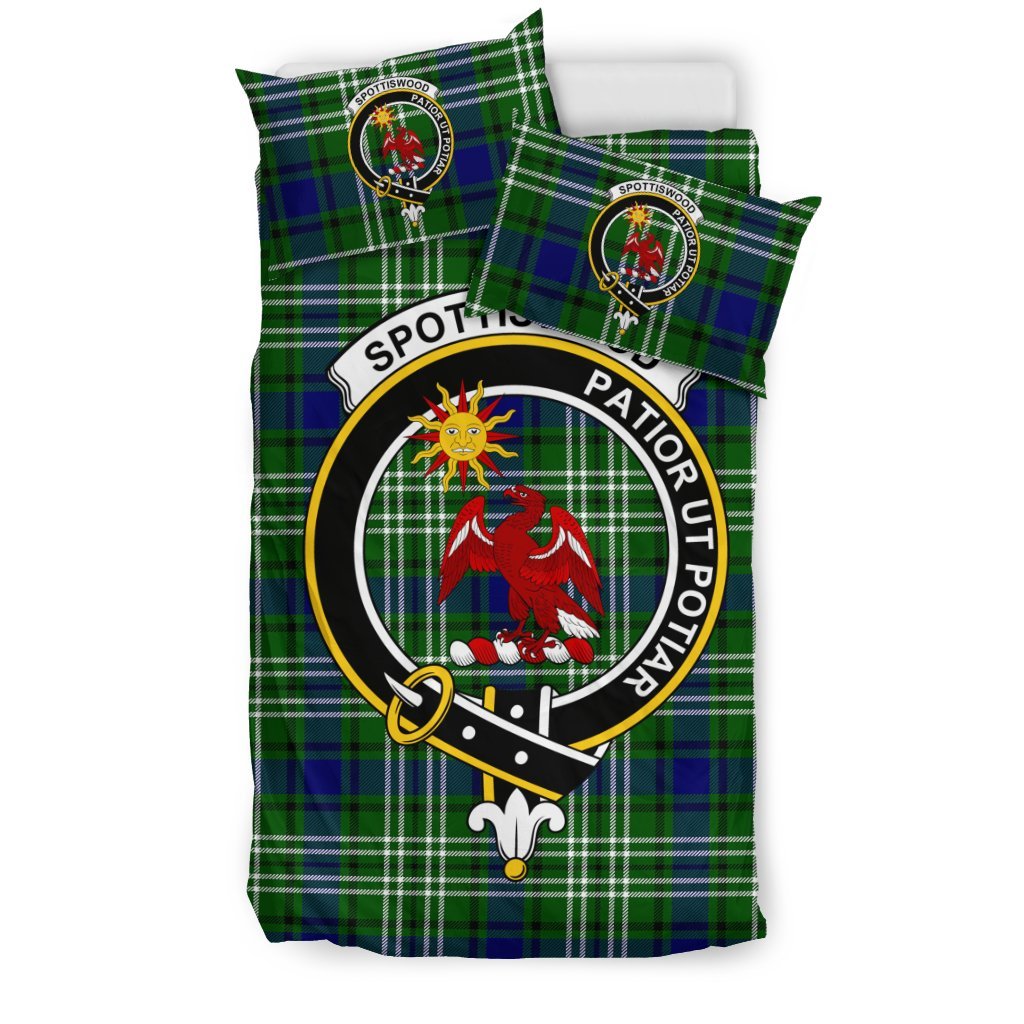 Spottiswood Family Tartan Crest Bedding Set