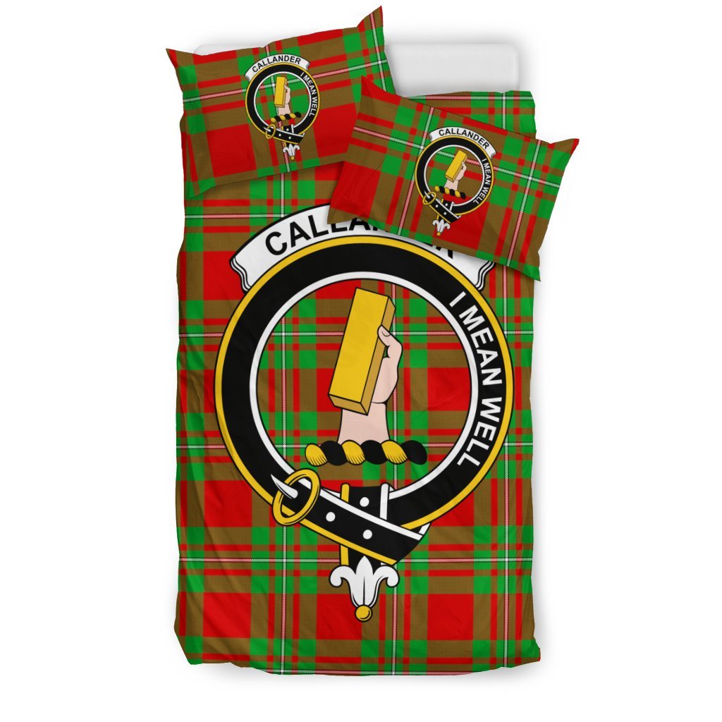 Callander Family Tartan Crest Bedding Set