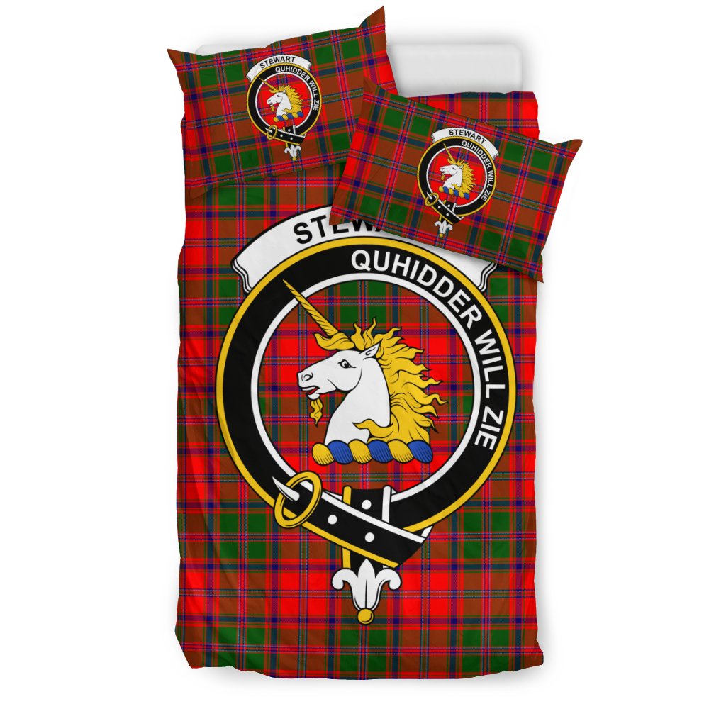 Stewart (Of Appin) Family Tartan Crest Bedding Set