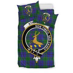 Strachan Family Tartan Crest Bedding Set