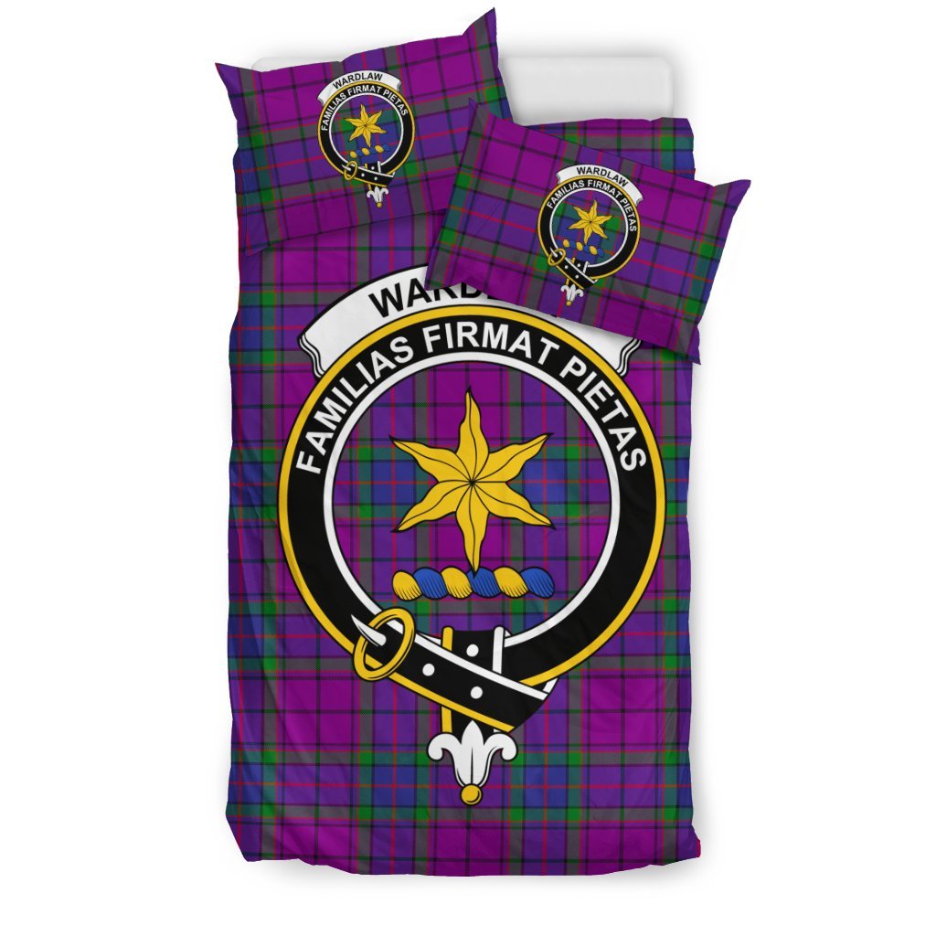 Wardlaw Family Tartan Crest Bedding Set