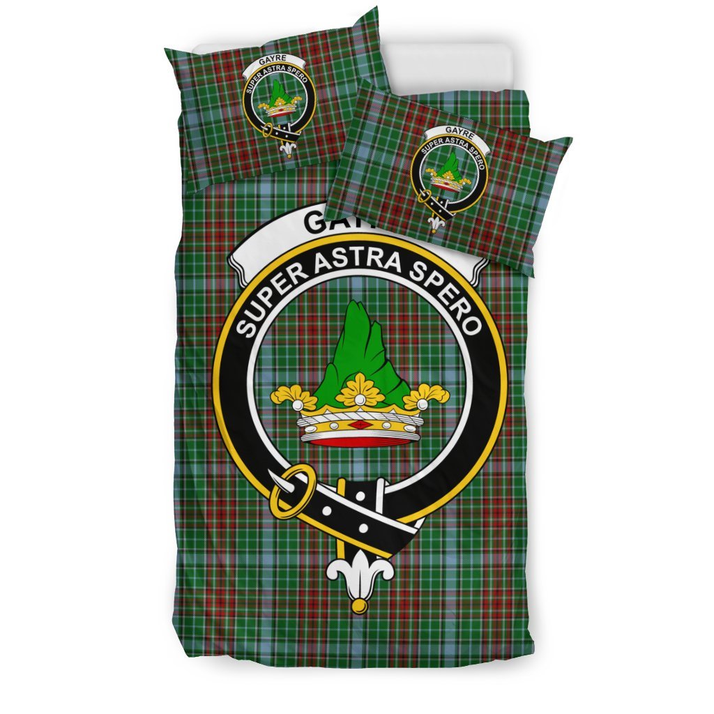 Gayre Family Tartan Crest Bedding Set