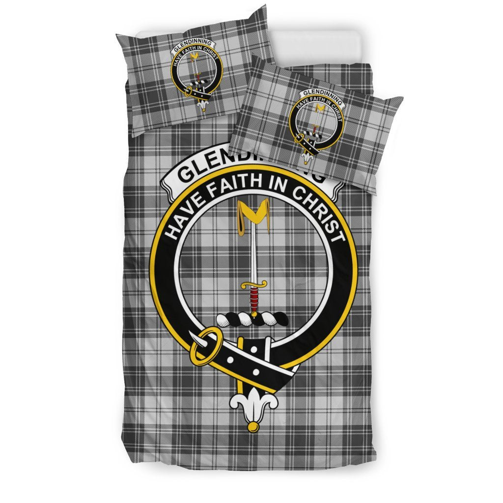 Glendinning Family Tartan Crest Bedding Set