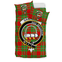 Grierson Family Tartan Crest Bedding Set