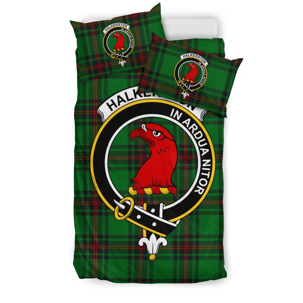 Halkerston Family Tartan Crest Bedding Set