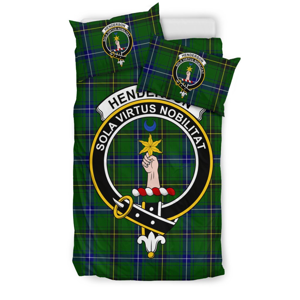 Henderson (Mackendrick) Family Modern Tartan Crest Bedding Set