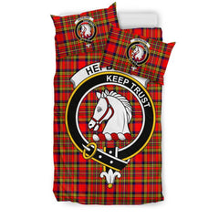 Hepburn Family Tartan Crest Bedding Set