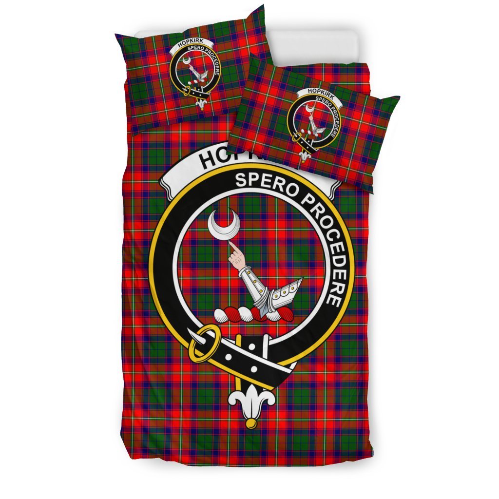 Hopkirk Family Tartan Crest Bedding Set