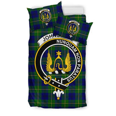 Johnstone Family Tartan Crest Bedding Set