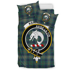 Kennedy Modern Tartan Crest Bedding Set