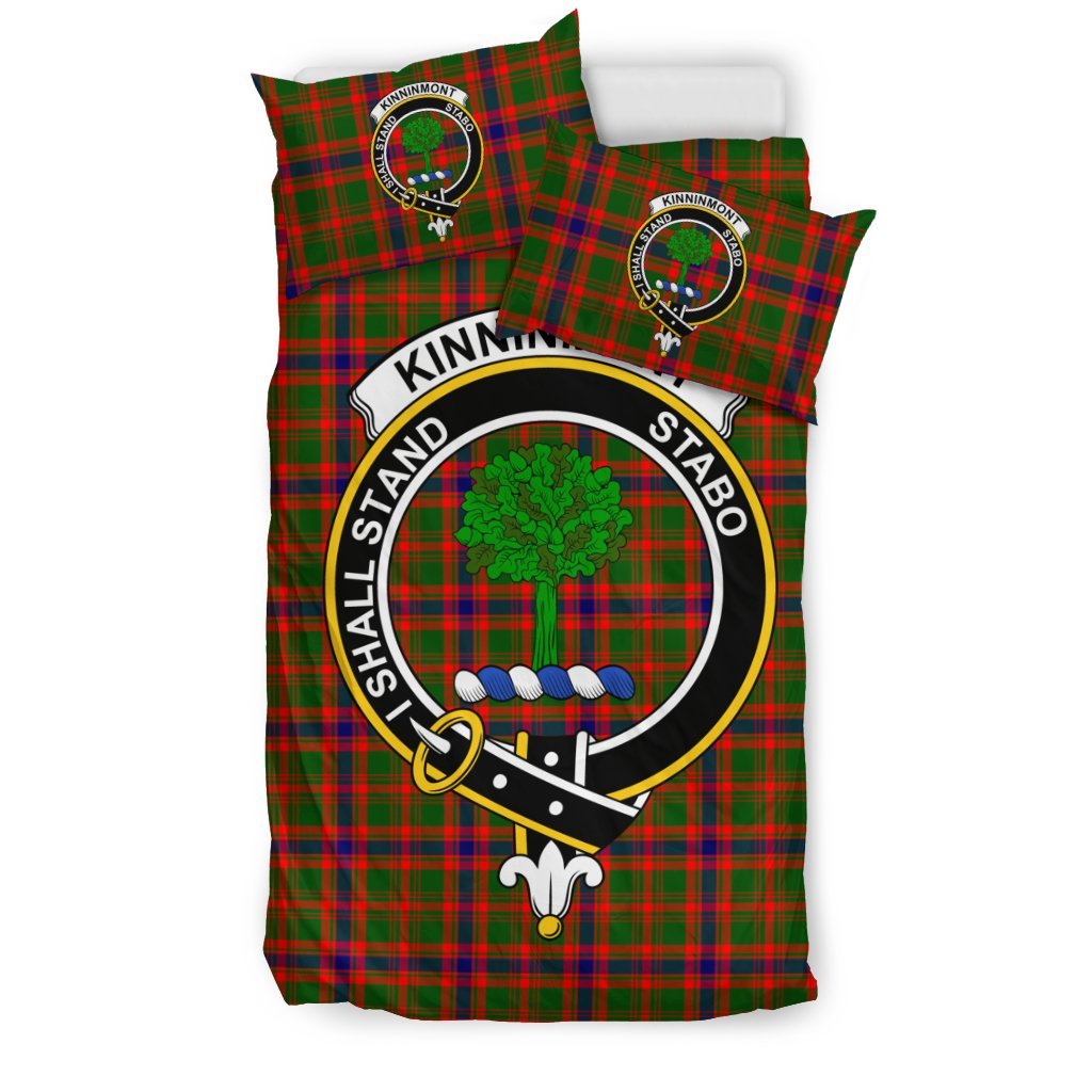 Kinninmont Family Tartan Crest Bedding Set