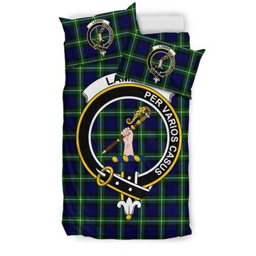 Lammie Family Tartan Crest Bedding Set