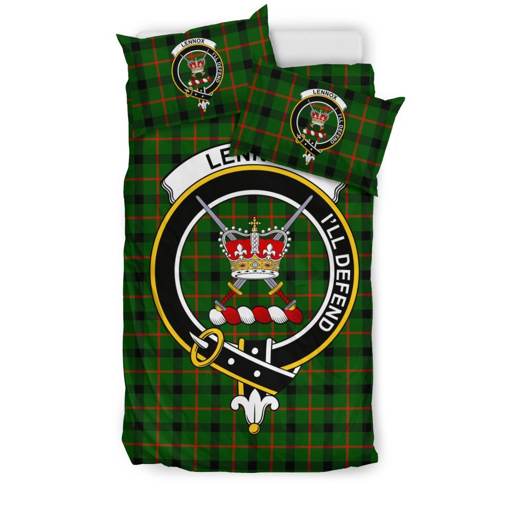 Lennox (Elnnox Kincaid) Family Tartan Crest Bedding Set