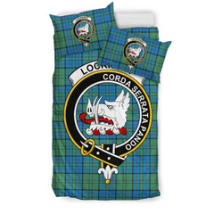 Lockhart Family Tartan Crest Bedding Set