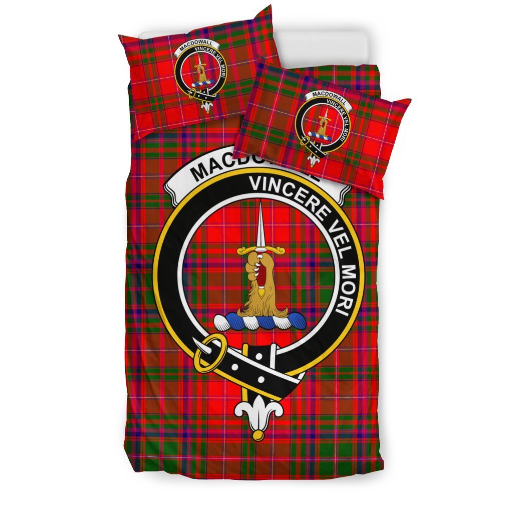 Macdowall (Of Garthland) Tartan Crest Bedding Set