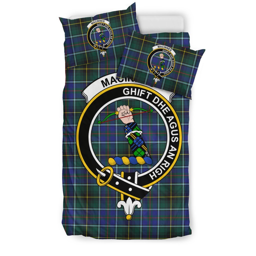 Macinnes Family Tartan Crest Bedding Set