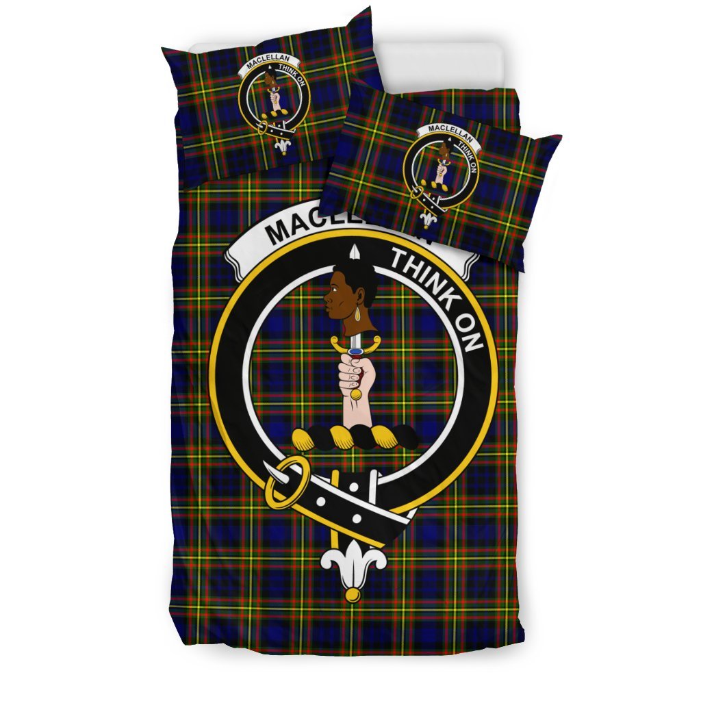 Maclellan Family Tartan Crest Bedding Set