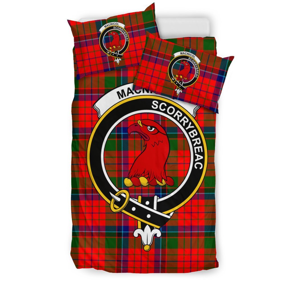 Macnicol (Of Scorrybreac) Family Tartan Crest Bedding Set