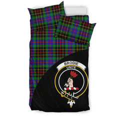 Brodie Hunting Modern Family Tartan Crest Wave Style Bedding Set