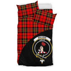 Brodie Modern Family Tartan Crest Wave Style Bedding Set