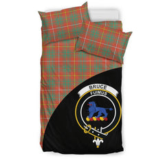 Bruce Ancient Family Tartan Crest Wave Style Bedding Set