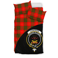 Cameron Modern Tartan Crest Wave Bedding Set