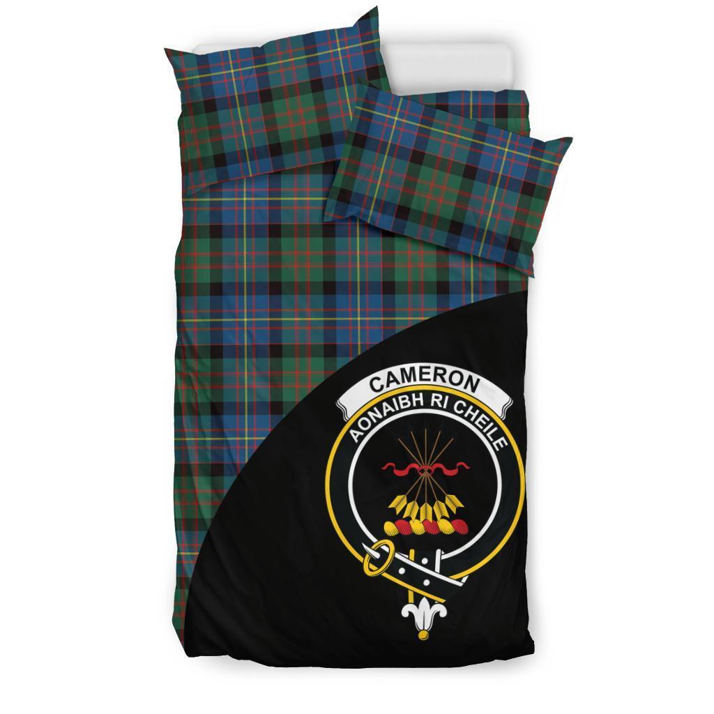 Cameron of Erracht Ancient Family Tartan Crest Wave Style Bedding Set