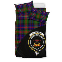 Cameron of Erracht Modern Tartan Crest Wave Bedding Set