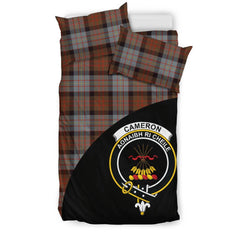 Cameron of Erracht Weathered Family Tartan Crest Wave Style Bedding Set