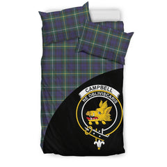 Campbell Argyll Modern Family Tartan Crest Wave Style Bedding Set