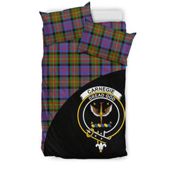 Carnegie Ancient Family Tartan Crest Wave Style Bedding Set