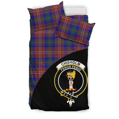 Chisholm Hunting Modern Family Tartan Crest Wave Style Bedding Set