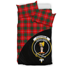 Chisholm Modern Family Tartan Crest Wave Style Bedding Set