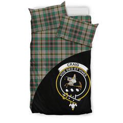 Craig Ancient Tartan Crest Wave Style Bedding Set