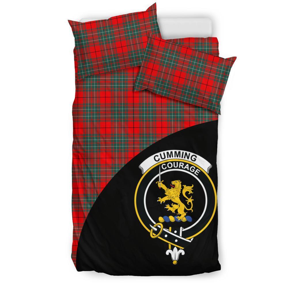 Cumming Modern Family Tartan Crest Wave Style Bedding Set