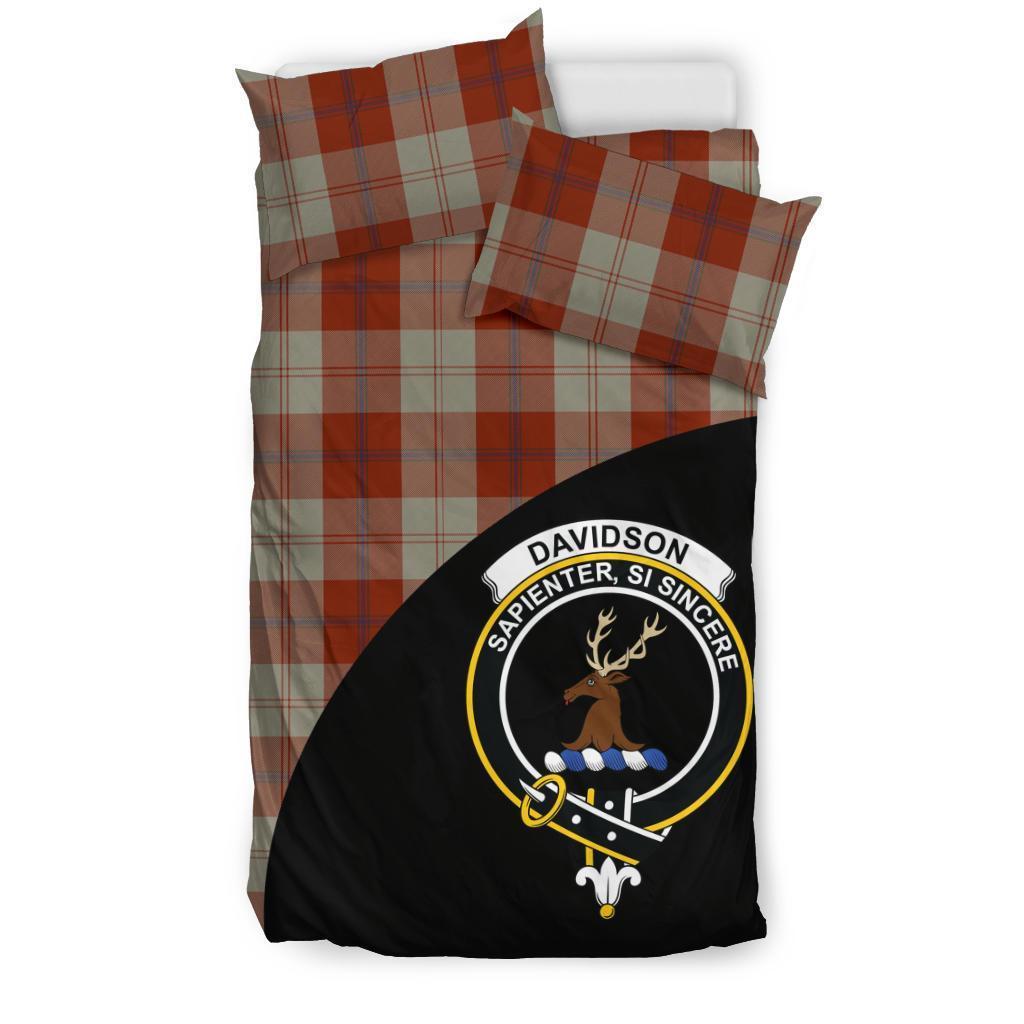 Davidson Dress Dancers Family Tartan Crest Wave Style Bedding Set