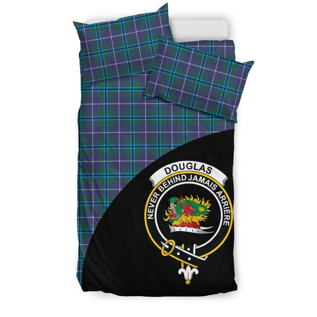 Douglas Modern Tartan Crest Wave Style Bedding Set