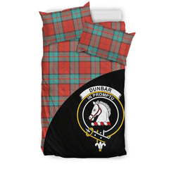 Dunbar Ancient Family Tartan Crest Wave Style Bedding Set